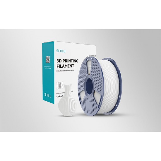 Νήμα PLA Classic White της Sunlu 1KG 1.75mm