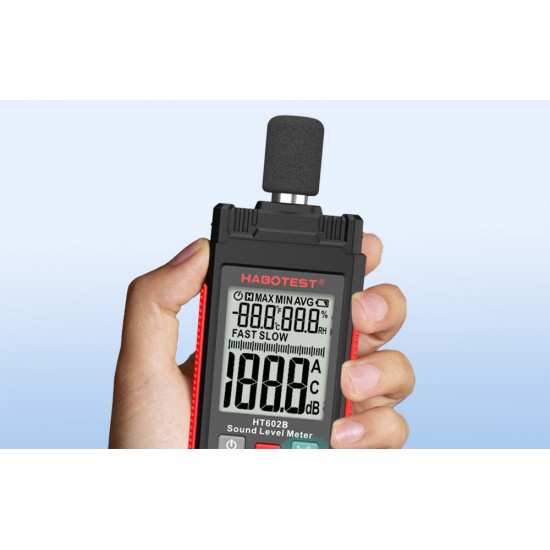 Habotest Μετρητής Στάθμης Ήχου HT602B (Μαύρο)