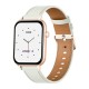 Smartwatch COLMI C28 σε χρυσό χρώμα με λευκό δερμάτινο λουράκι