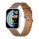 Smartwatch COLMI C28 – Ασημί + Καφέ δερμάτινο λουράκι