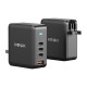 Φορτιστής τοίχου Minix P165 GaN με 3 θύρες USB-C και 1 θύρα USB-A