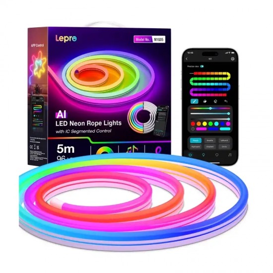 LEPRO N1-5 RGB Έξυπνη λωρίδα LED, 5 m