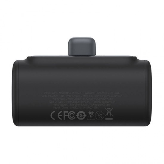 Powerbank Baseus Compact 5000mAh, 20W, USB-C (black)
