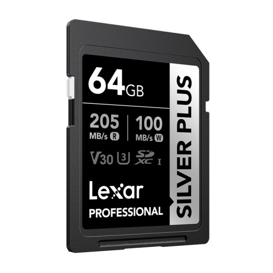 Κάρτα μνήμης Lexar Professional SILVER PLUS SDXC 64GB