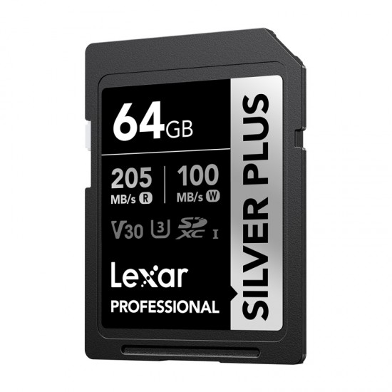 Κάρτα μνήμης Lexar Professional SILVER PLUS SDXC 64GB