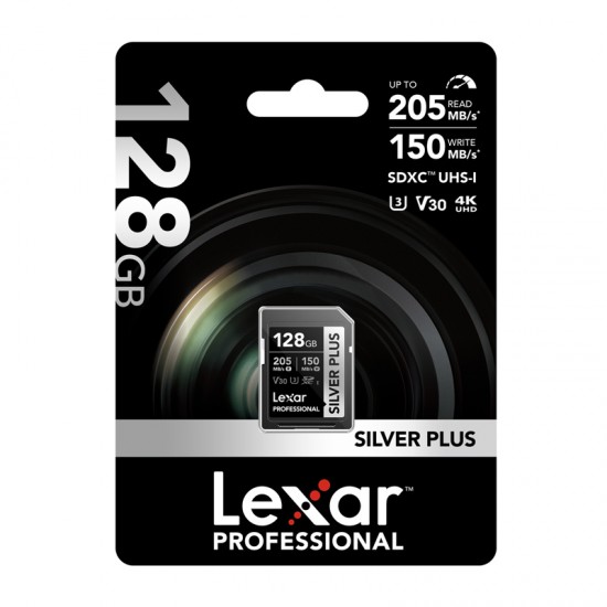 Κάρτα μνήμης Lexar Professional SILVER PLUS SDXC 128GB