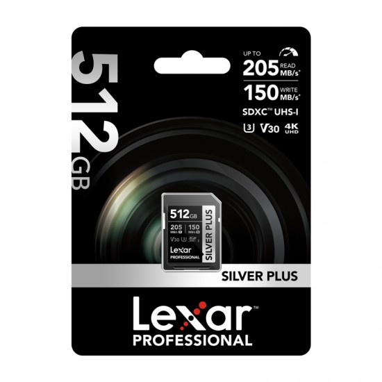 Κάρτα μνήμης Lexar Professional SILVER PLUS SDXC 512GB