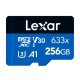 Κάρτα μνήμης Lexar High-Performance 633x microSDXC 256GB + προσαρμογέας SD