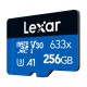 Κάρτα μνήμης Lexar High-Performance 633x microSDXC 256GB + προσαρμογέας SD