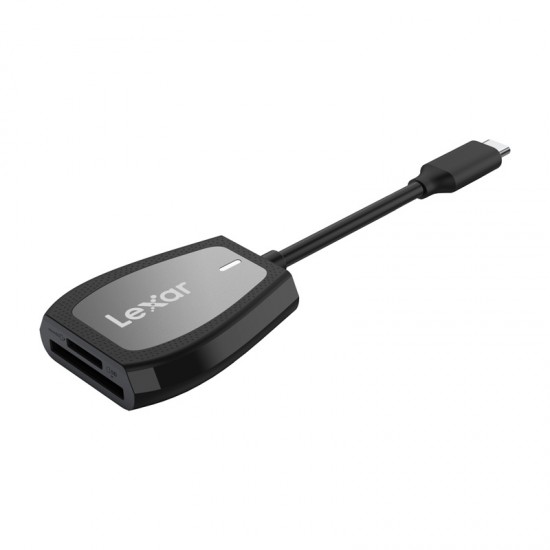 Αναγνώστης καρτών μνήμης SD/microSD διπλής υποδοχής Lexar, USB-C