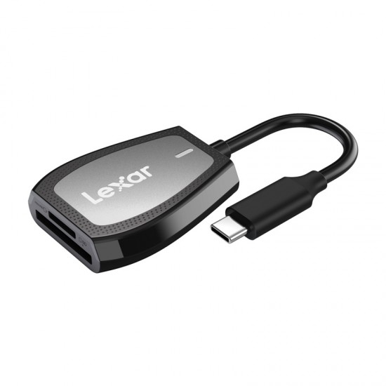 Αναγνώστης καρτών μνήμης SD/microSD διπλής υποδοχής Lexar, USB-C