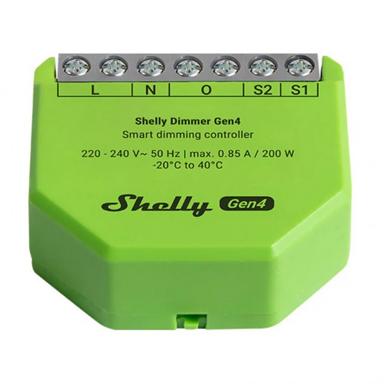 Shelly Dimmer Gen4: Έξυπνος ρυθμιστής έντασης φωτισμού με Zigbee/Matter