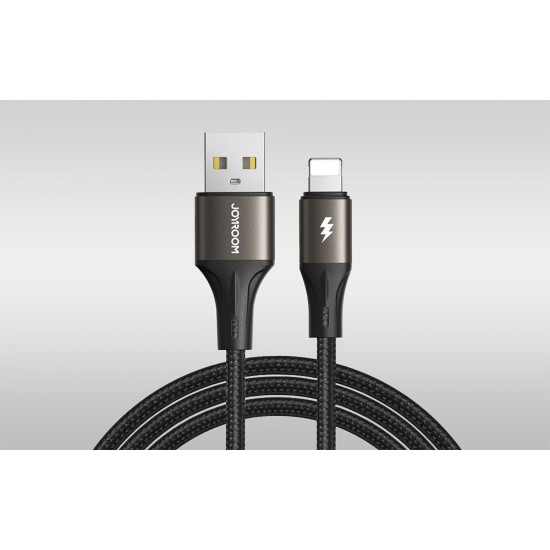 Cable USB to Lightning Joyroom SA25-AL3 / 3A / 1.2m (black)