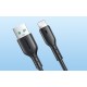 Cable Flash Charge USB to Lightning Joyroom SA26-AL3/ 3A / 1m (black)