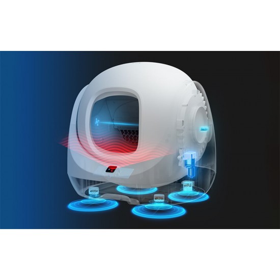 Catlink Έξυπνη Αυτοκαθαριζόμενη Αμμοδόχος BayMax Lite (Ανοιχτό Γκρι) CL-CA-03