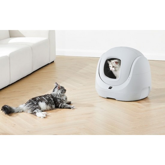 Catlink Έξυπνη Αυτοκαθαριζόμενη Αμμοδόχος BayMax Lite (Ανοιχτό Γκρι) CL-CA-03