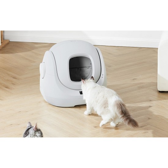 Catlink Έξυπνη Αυτοκαθαριζόμενη Αμμοδόχος BayMax Lite (Ανοιχτό Γκρι) CL-CA-03