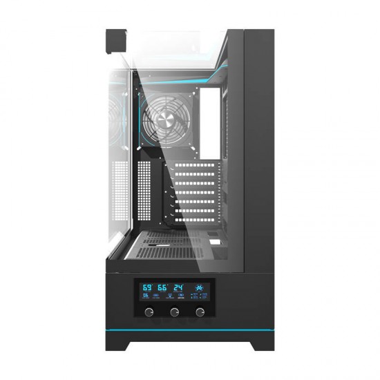 Darkflash DY450 PRO θήκη υπολογιστή (μαύρο) + 1 ανεμιστήρας
