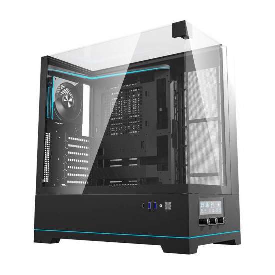 Darkflash DY450 PRO θήκη υπολογιστή (μαύρο) + 1 ανεμιστήρας