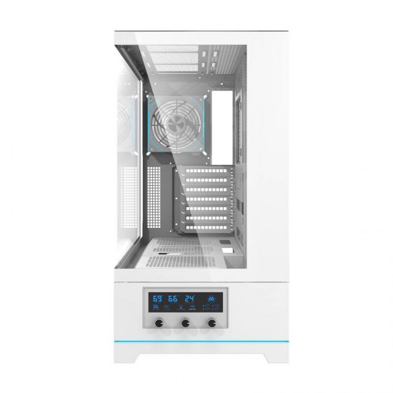 Darkflash DY451 PRO κουτί υπολογιστή (λευκό) + 1 ανεμιστήρας
