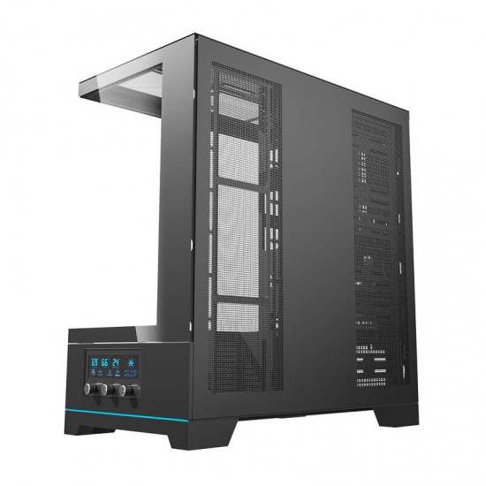 Darkflash DY451 κουτί υπολογιστή χωρίς ανεμιστήρες (μαύρο)
