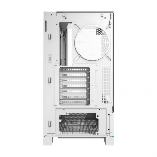 Darkflash DY450 θήκη υπολογιστή χωρίς ανεμιστήρες (λευκό)