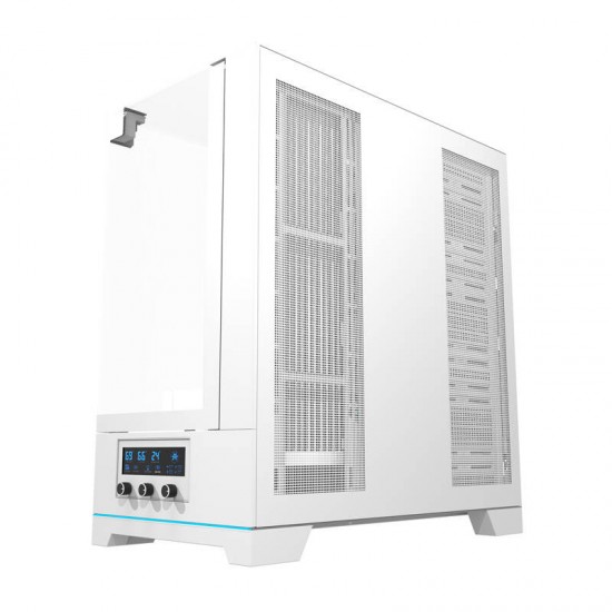 Darkflash DY450 θήκη υπολογιστή χωρίς ανεμιστήρες (λευκό)