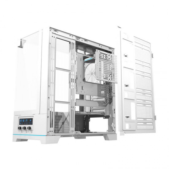 Darkflash DY450 θήκη υπολογιστή χωρίς ανεμιστήρες (λευκό)