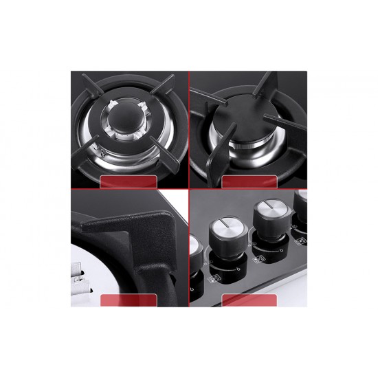 IsEasy MGBG-775 εστία αερίου πέντε θέσεων με υαλοπίνακα