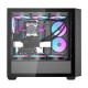 Darkflash DS900WD θήκη υπολογιστή (μαύρο) + 4 ανεμιστήρες