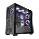 Darkflash DS900WD θήκη υπολογιστή (μαύρο) + 4 ανεμιστήρες