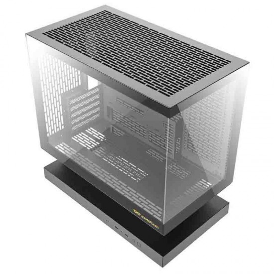 Θήκη υπολογιστή Darkflash F1 (Μαύρο) + 6 ανεμιστήρες ARGB