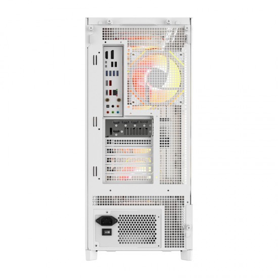Θήκη υπολογιστή DarkFlash AIRNOVA (λευκή) + 3 ανεμιστήρες