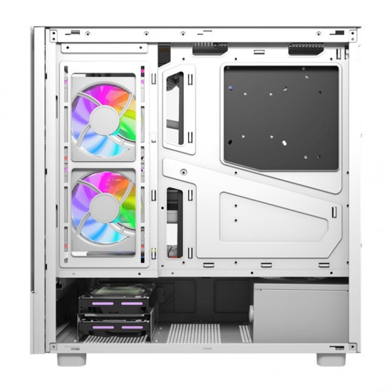 Θήκη υπολογιστή DarkFlash DS950V με οθόνη (λευκή) + 6 ανεμιστήρες