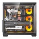 Θήκη υπολογιστή DarkFlash C280 (μαύρη) + 7 ανεμιστήρες