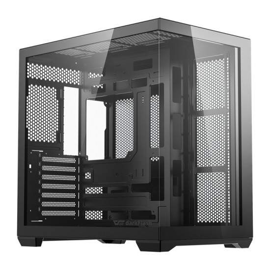 Θήκη υπολογιστή DarkFlash C280 (μαύρη) + 7 ανεμιστήρες