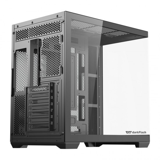 Θήκη υπολογιστή DarkFlash C280 (μαύρη) + 7 ανεμιστήρες