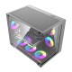 Θήκη υπολογιστή DarkFlash B275 PRO (μαύρη) + 6 ανεμιστήρες