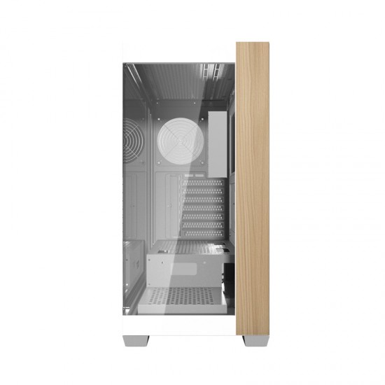 Darkflash DS900W θήκη υπολογιστή χωρίς ανεμιστήρες (Λευκό)