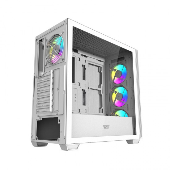 Darkflash DS900WS θήκη υπολογιστή (Λευκό) + 4 ανεμιστήρες ARGB