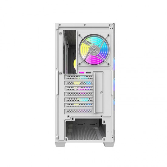 Darkflash DS900WS θήκη υπολογιστή (Λευκό) + 4 ανεμιστήρες ARGB
