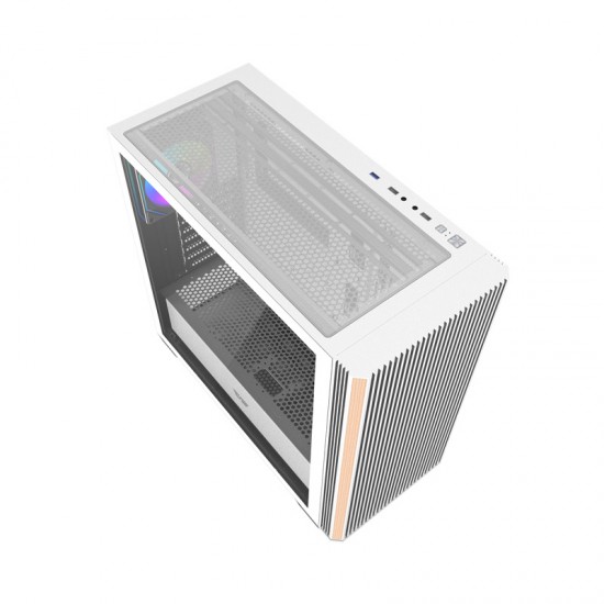 Darkflash DS900WS θήκη υπολογιστή (Λευκό) + 4 ανεμιστήρες ARGB