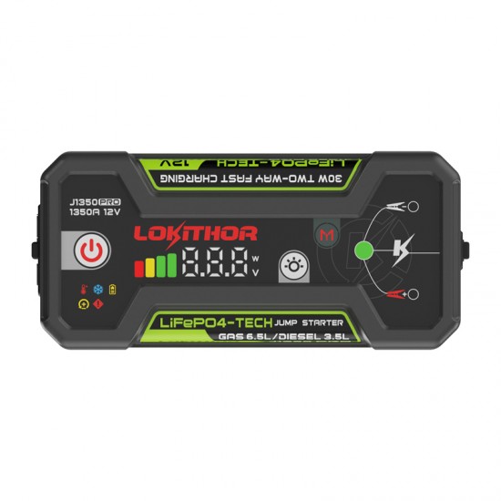 LOKITHOR J1350 Pro 25,6 Wh Jump Starter