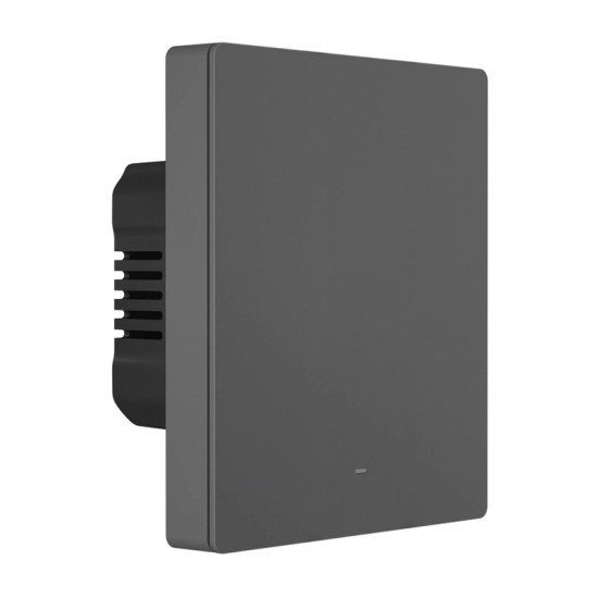 Έξυπνος επιτοίχιος διακόπτης Matter Over Wi-Fi SONOFF M5-1C-80 (1 καναλιού, για πλαίσιο, γραφίτης)