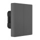 Έξυπνος επιτοίχιος διακόπτης Matter over WiFi SONOFF M5-2C-80 (2 καναλιών, για πλαίσιο, γραφίτης)