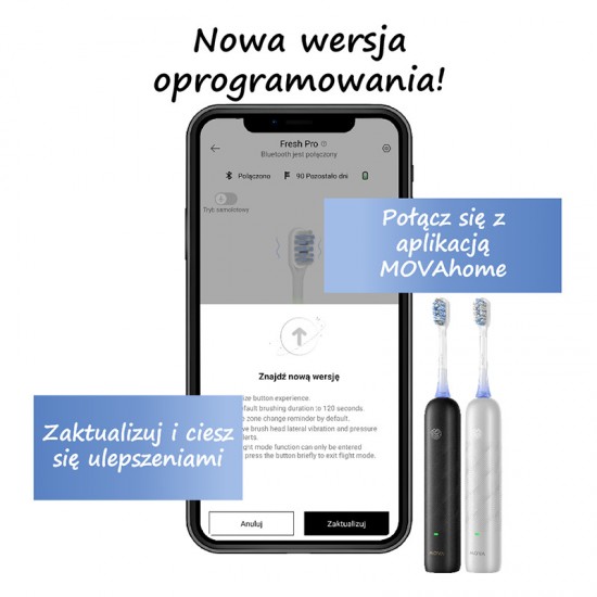Ηλεκτρική οδοντόβουρτσα MOVA Fresh Pro (ασημί)