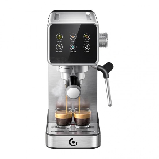 AMZCHEF CE-AZ-EM1507-SV Μηχανή εσπρέσο τύπου εμβόλου