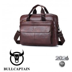 Bull Captain® Δερμάτινος χαρτοφύλακας 9,3LT GWB-046 Καφέ