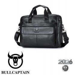 Bull Captain® Δερμάτινος χαρτοφύλακας 9,3LT GWB-046 Μαύρος