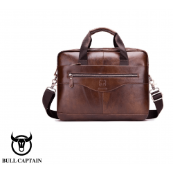 Bull Captain® Δερμάτινος χαρτοφύλακας 10,0LT GWB-044 Καφέ
